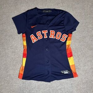 Nike Houston Astros Jose Altuve #27 Women’s Jersey Navy Size S